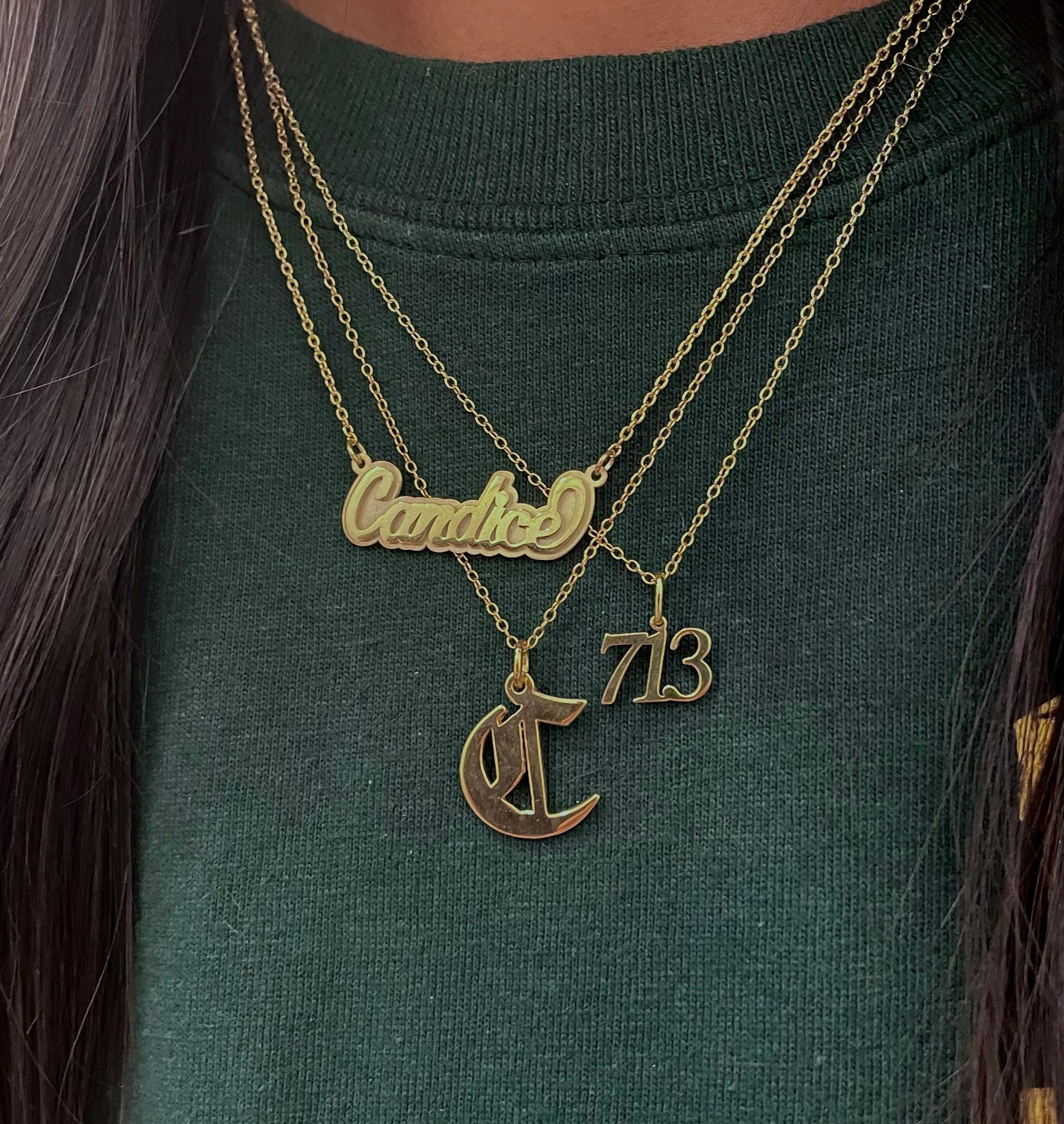 Personalized Double Layer Nameplate Necklace - Keepsakes