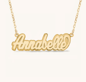 Personalized Double Layer Nameplate Necklace