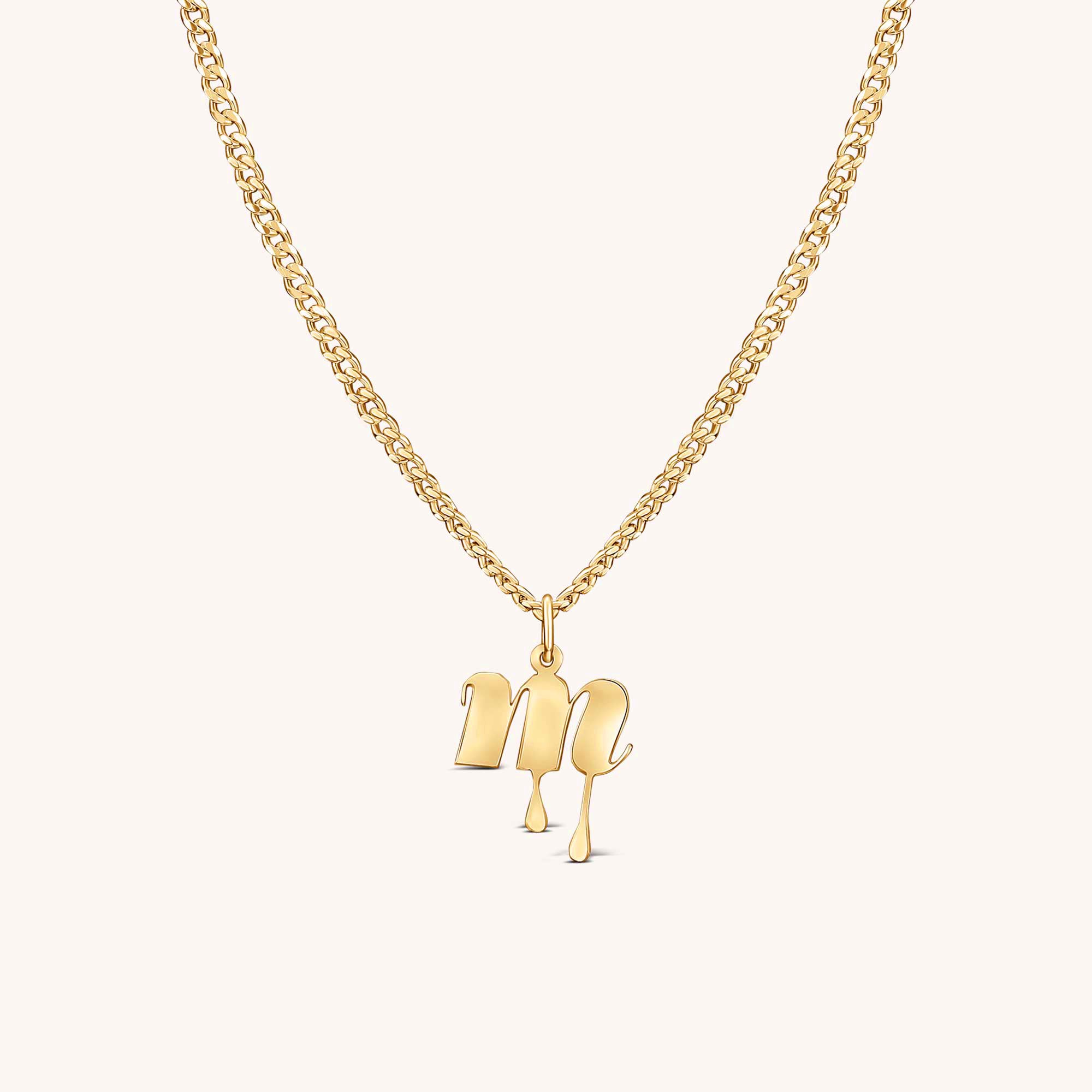 Initial on sale nameplate necklace