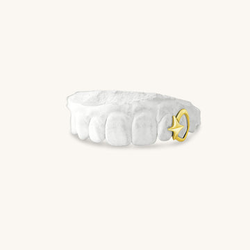 Custom Silver, 10k Gold, 14k Gold 2 Piece Shooting Star Grillz