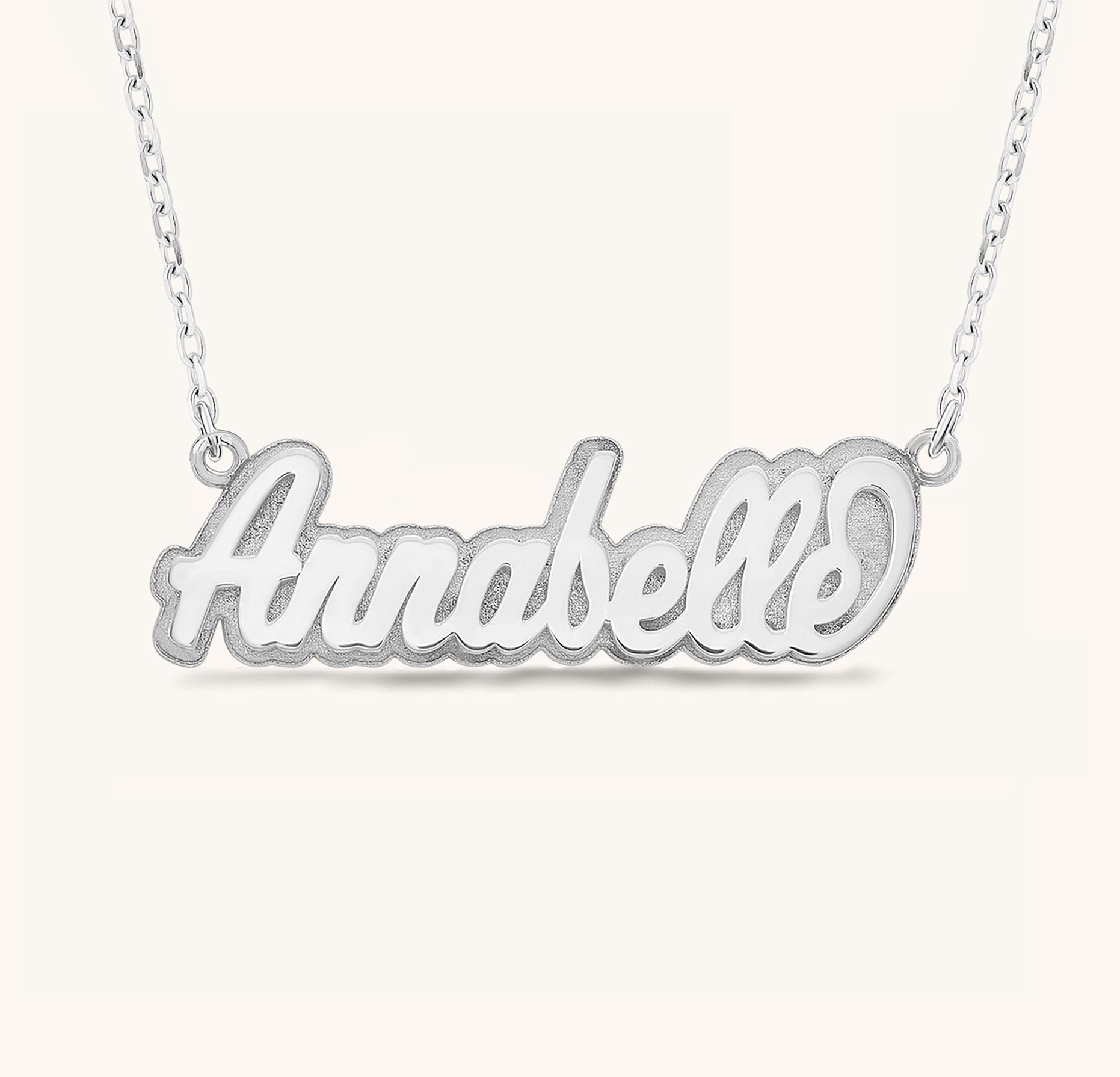 Personalized Double Layer Nameplate Necklace - Keepsakes