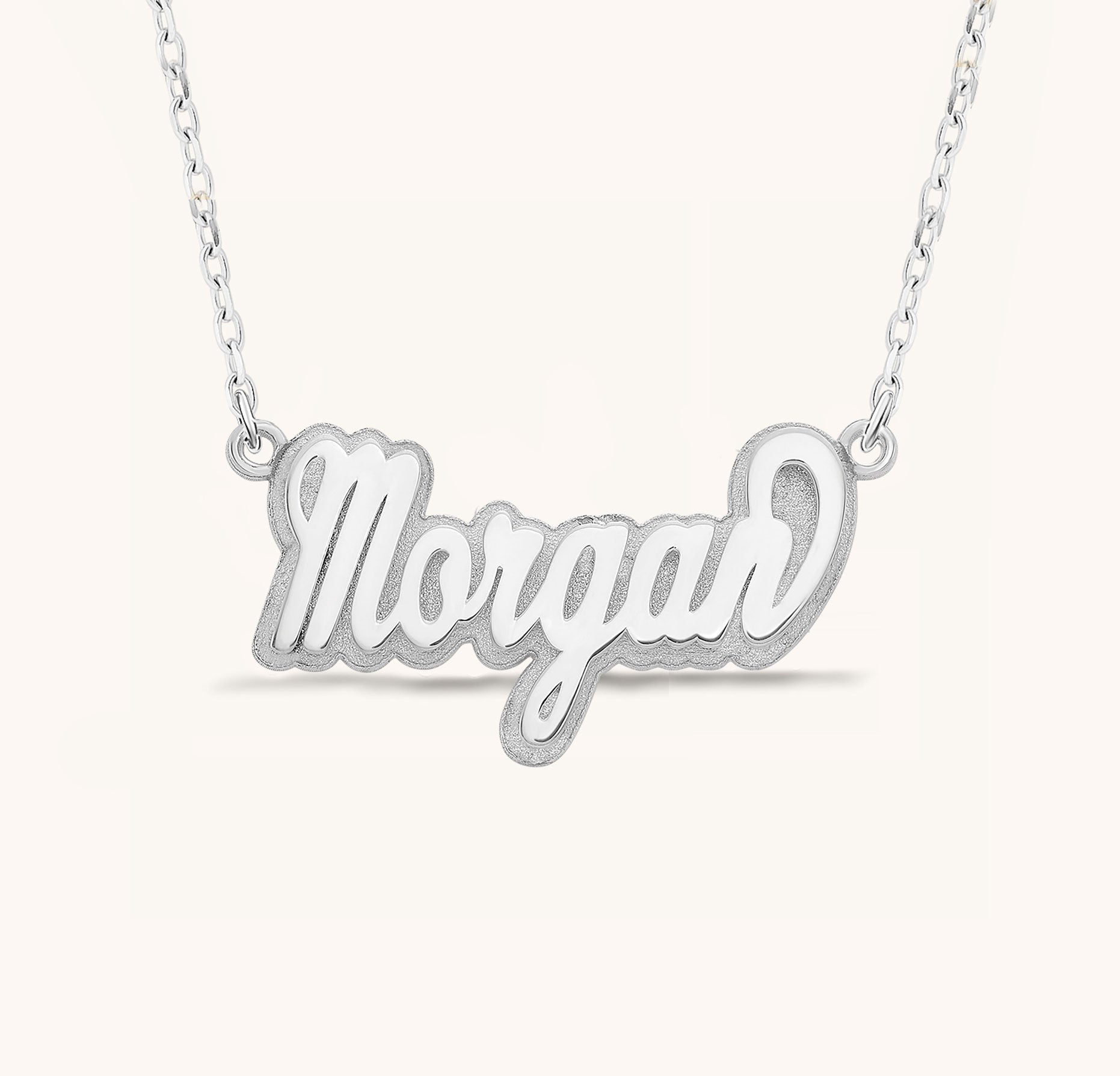 Personalized Double Layer Nameplate Necklace - Keepsakes