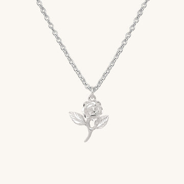 Rose Charm Pendant Necklace