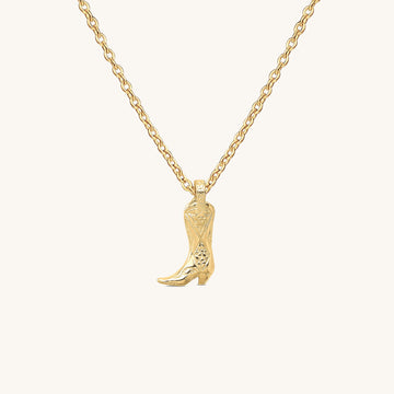 Yeehaw Cowboy Boot Charm Necklace
