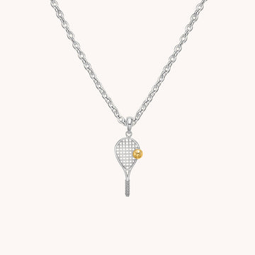 Tennis Racquet Pendant Necklace