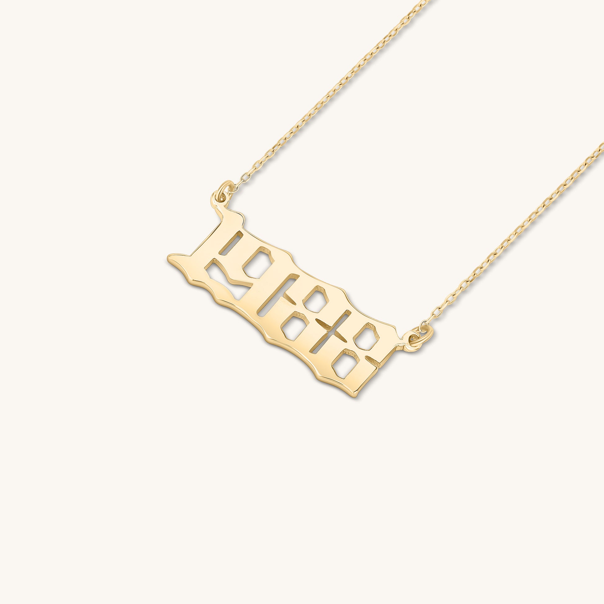 Bodega Script Nameplate Necklace
