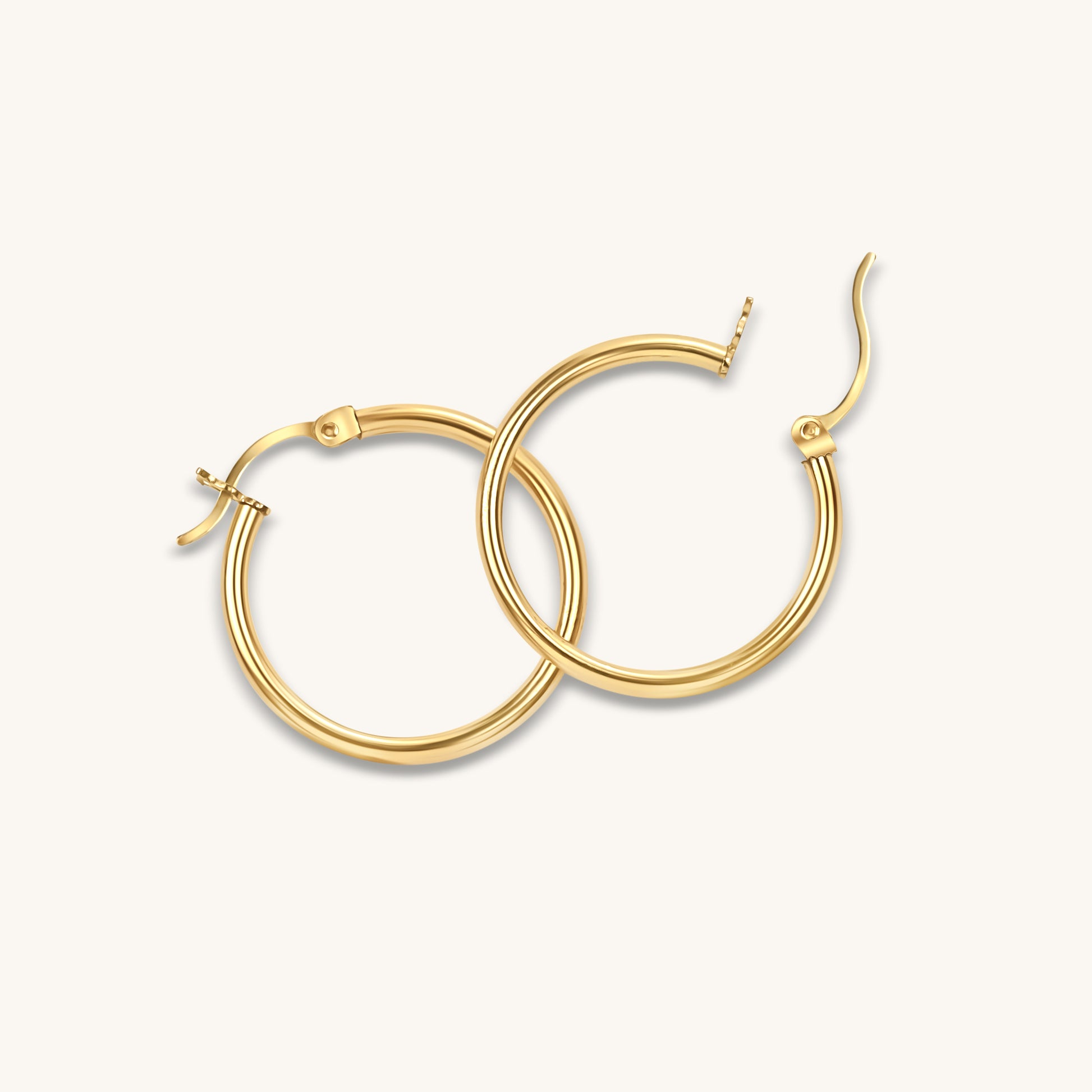 Signature Skinny Gold Hoop Earrings - Keepsakes