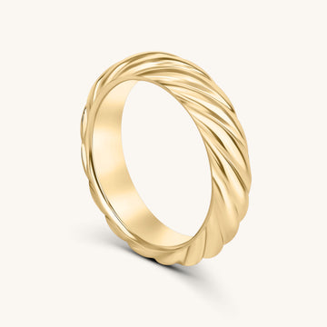 Twist Rope Ring Band