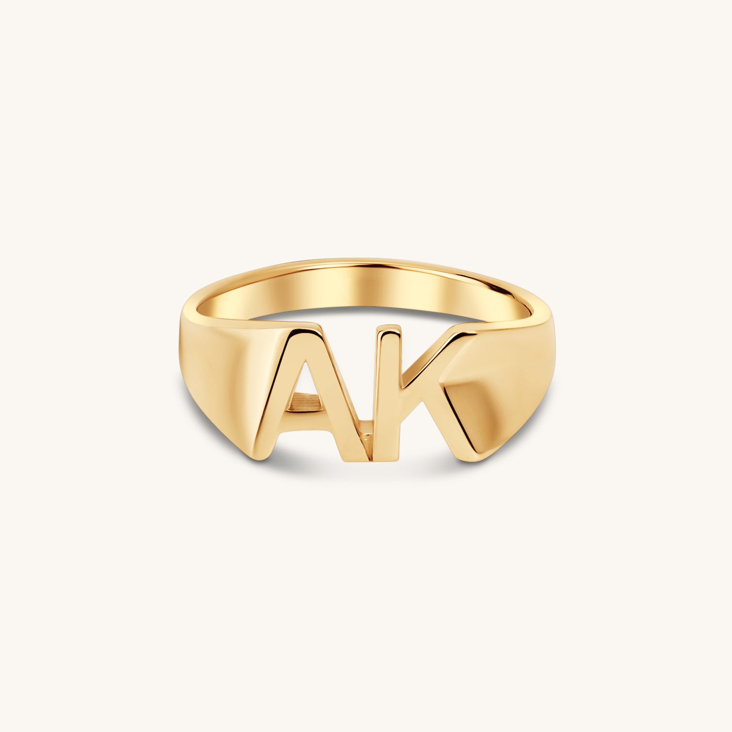 10kt Two-tone Gold Mens Round Diamond Initial A Letter Ring 1-1/4 Cttw –  Jewelry Outlet