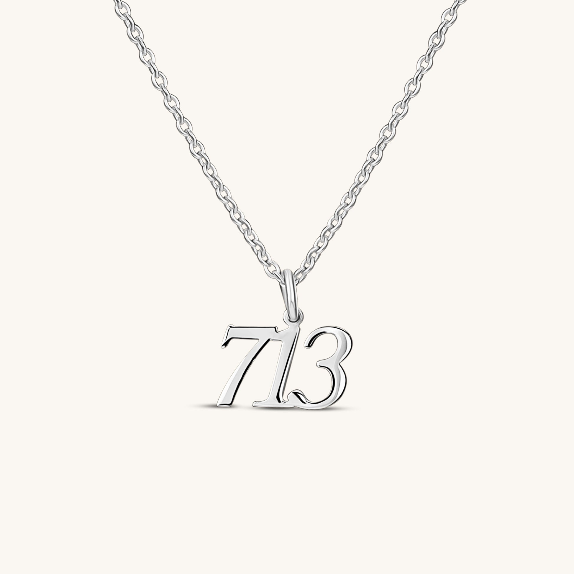 Area Code Number Necklace - Keepsakes