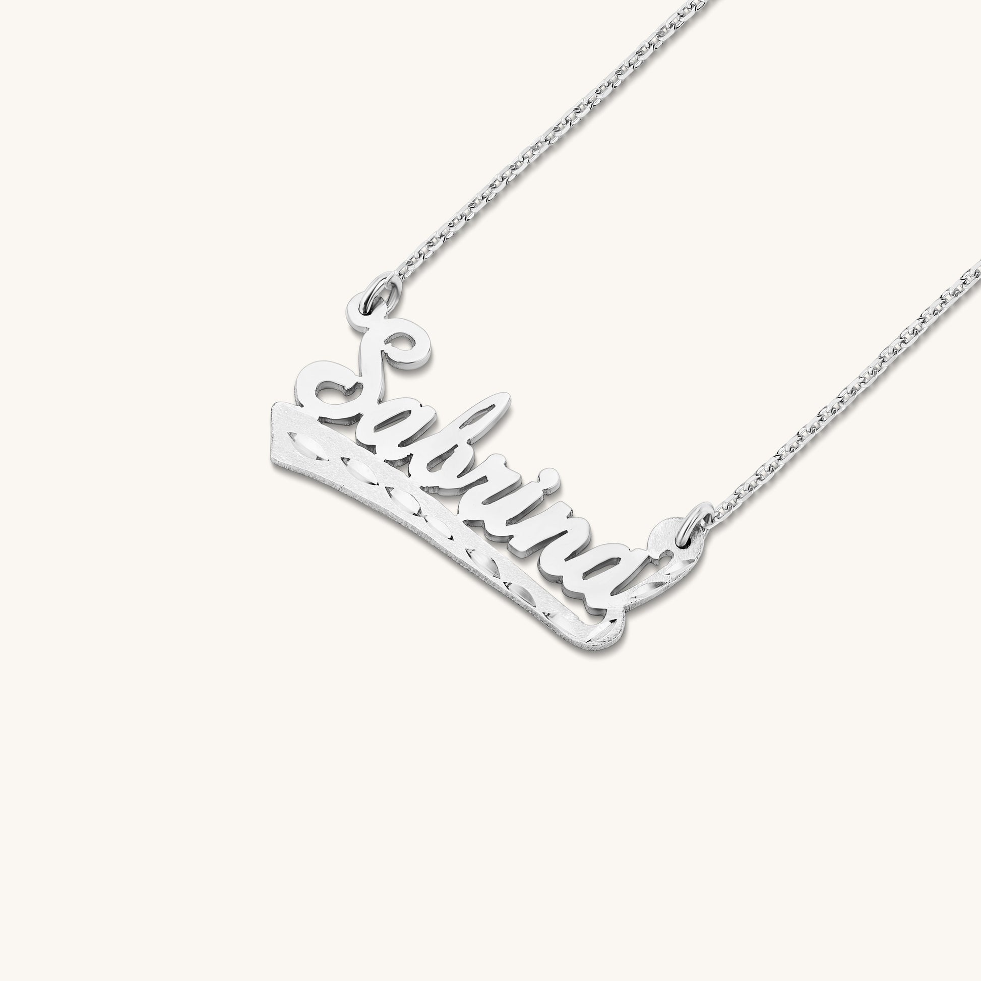 Bodega Script Nameplate Necklace - Keepsakes