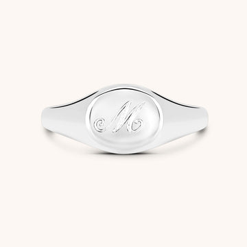 Personalized Script Monogram Ring │HandPicked