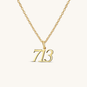 Area Code Number Necklace